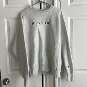 Grey SEASIDE Champion Sweatshirt!